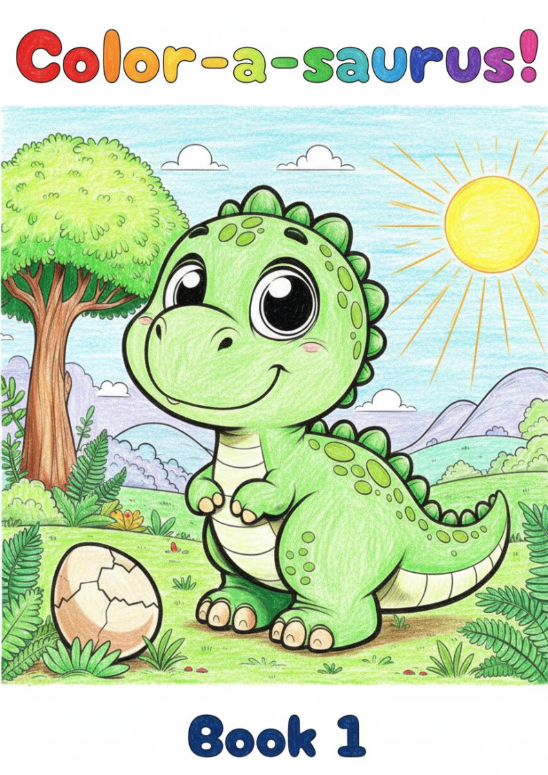 Color-a-saurus! Book 1