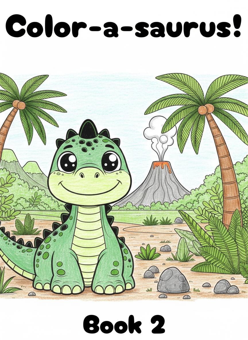 Color-a-saurus! Book 2