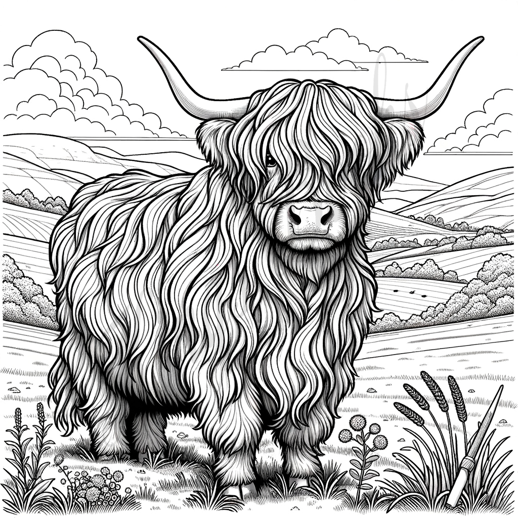 Highland Deer and Cows Book 1