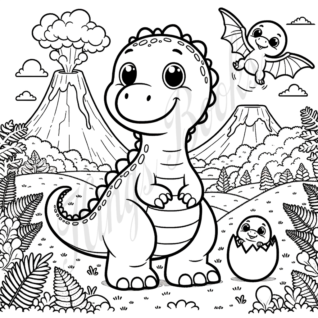 Color-a-saurus! Book 2