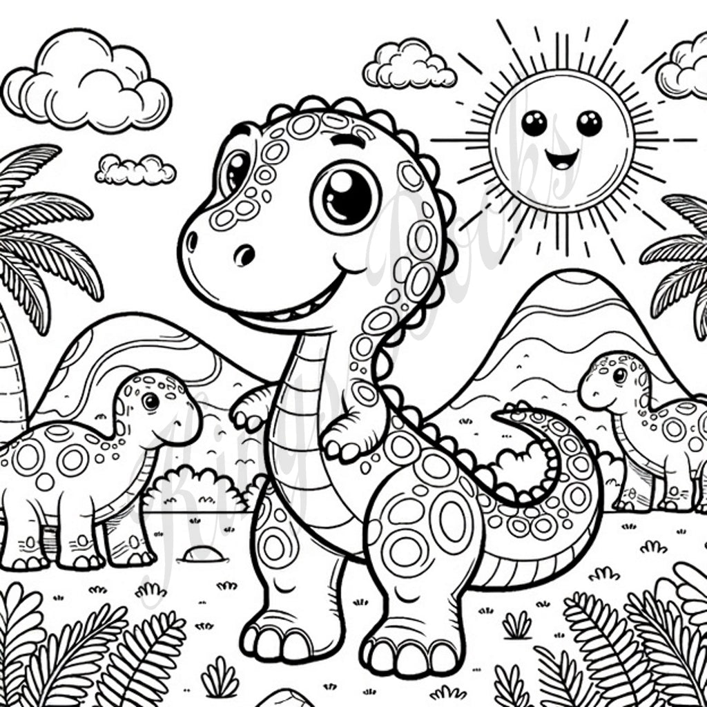 Color-a-saurus! Book 1+2