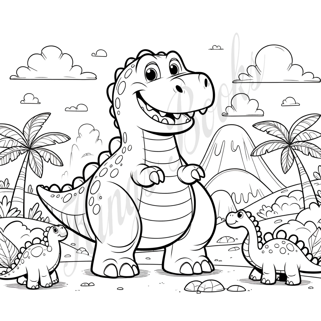 Color-a-saurus! Book 1+2