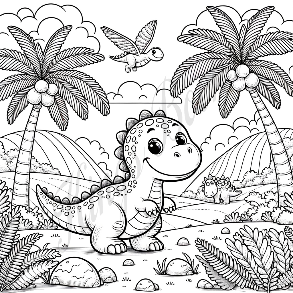 Color-a-saurus! Book 1+2