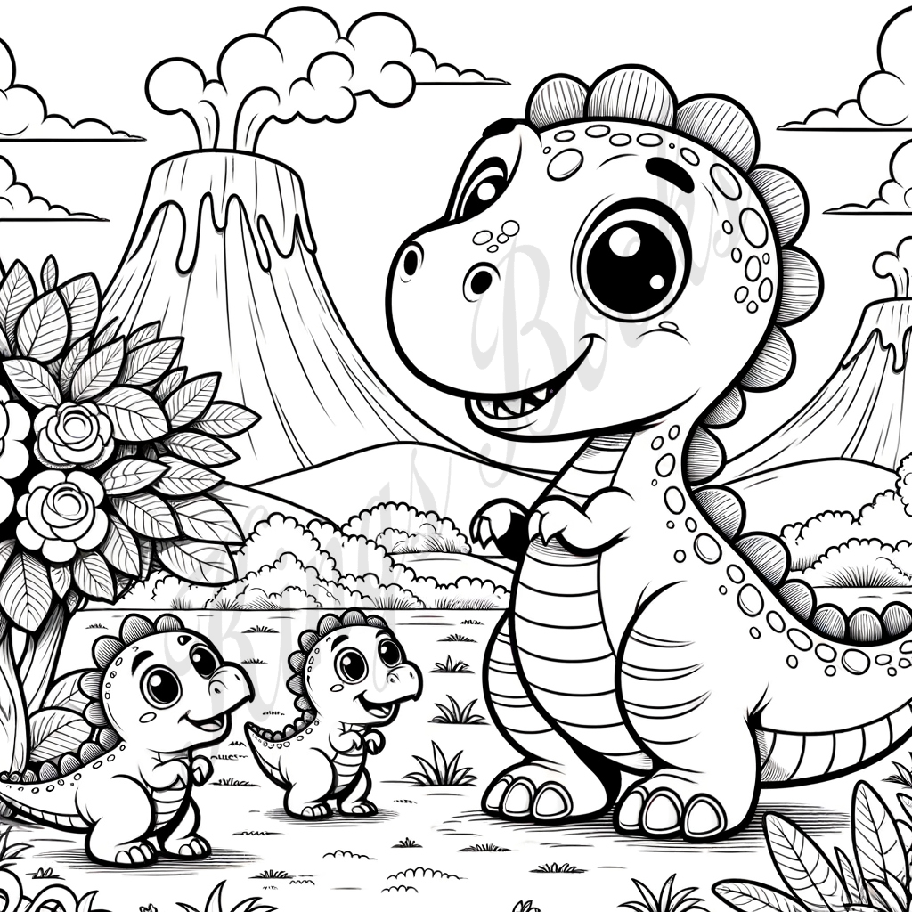 Color-a-saurus! Book 1+2